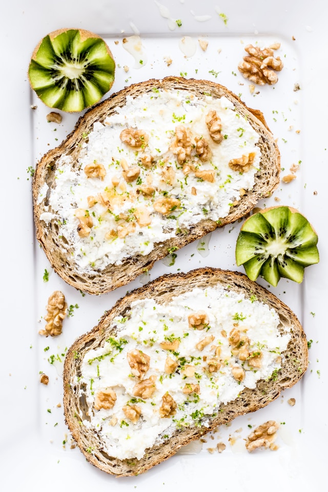 Goat Cheese and Walnut Toast