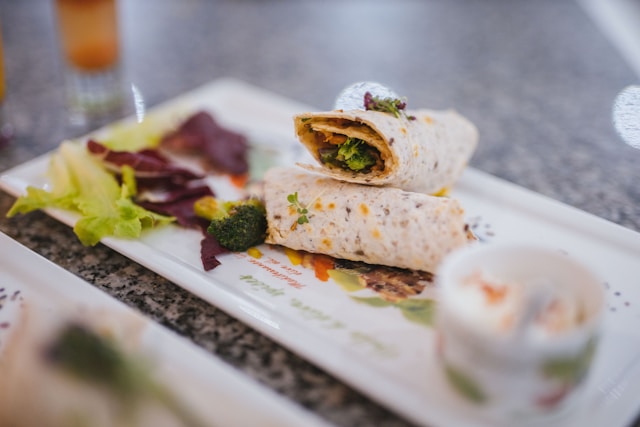 Hummus and Vegetable Wrap